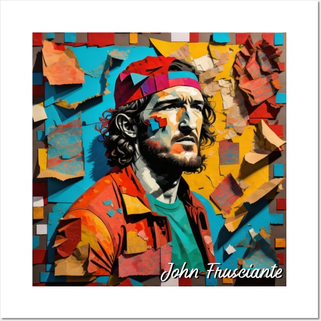 John Frusciante // Paper Art Wall Art by Otmr Draws